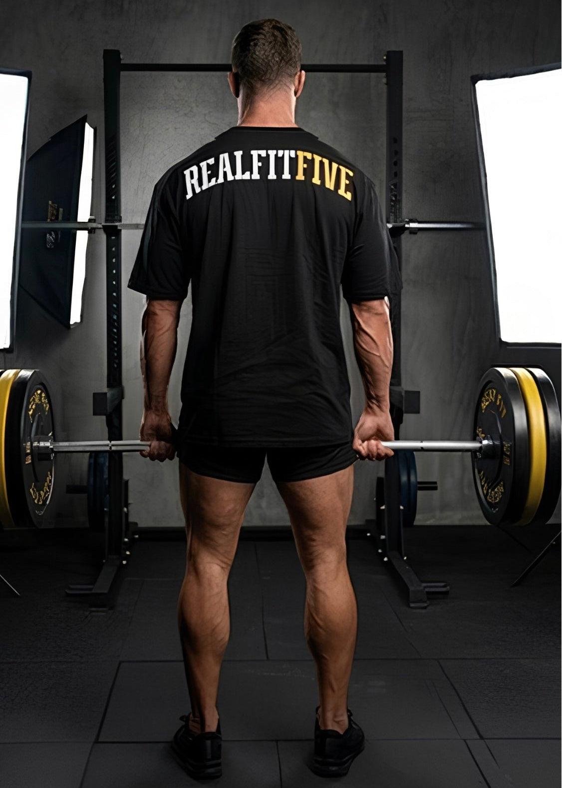 Camiseta Oversize "REALFITFIVE" Black Series