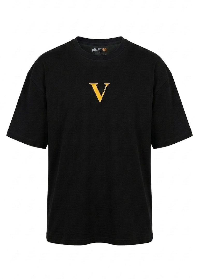 Camiseta Oversize "REALFITFIVE" Black Series