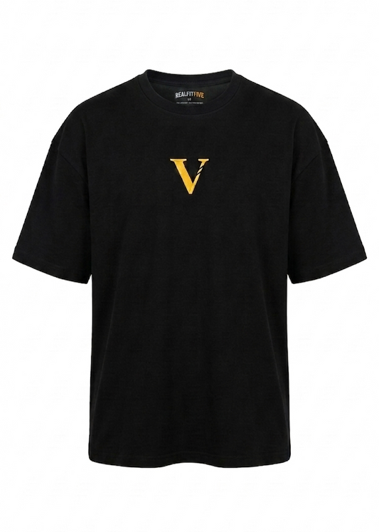Camiseta Oversize "REALFITFIVE" Black Series
