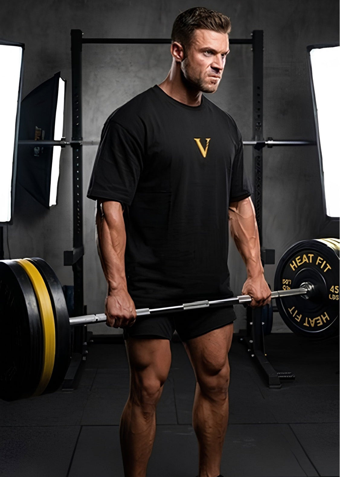 Camiseta Oversize "REALFITFIVE" Black Series