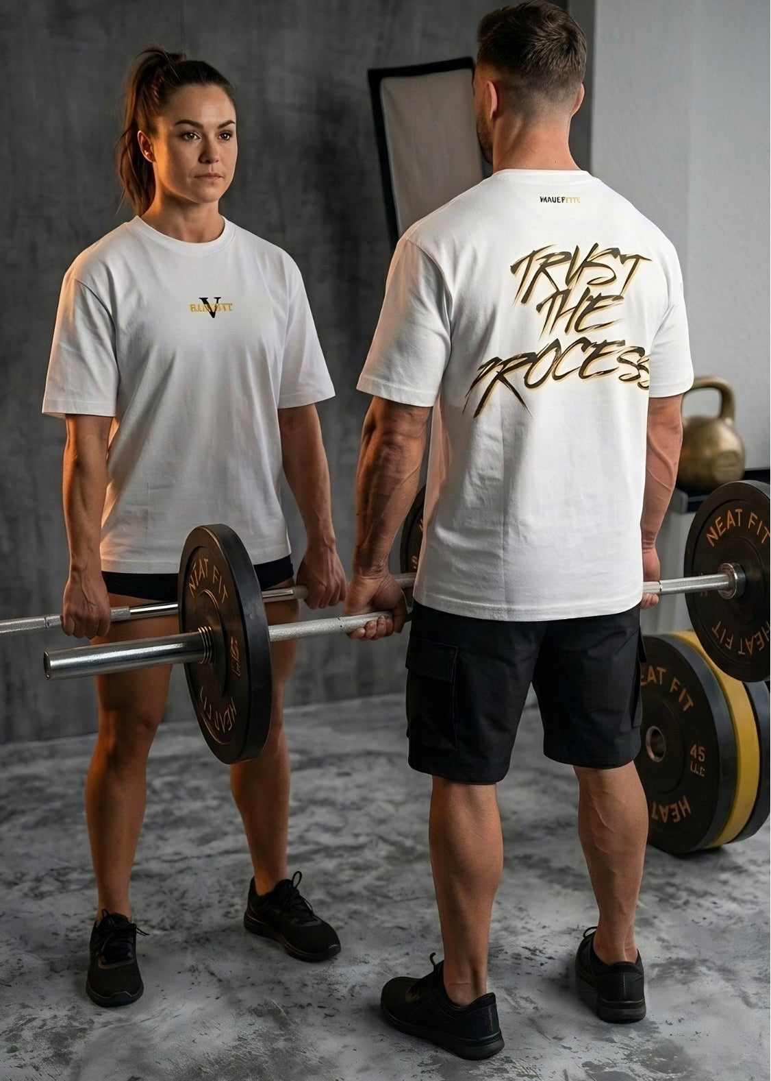 Camiseta Oversize "Trust the Process" White Series